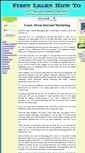 Mobile Screenshot of firstlearnhowto.com